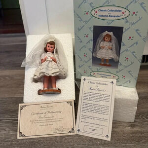 FIRST COMMUNION MADAME ALEXANDER RESIN 6” 1999 Holy Bible Limited Edition Doll